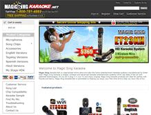 Tablet Screenshot of magicsingkaraoke.net